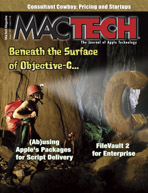 Cover of the August 2011 issue of MacTech magazine.