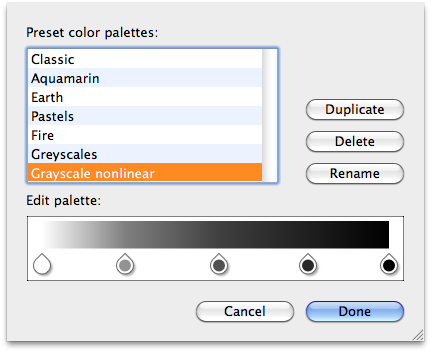 The “Grayscale Nonlinear” preset.