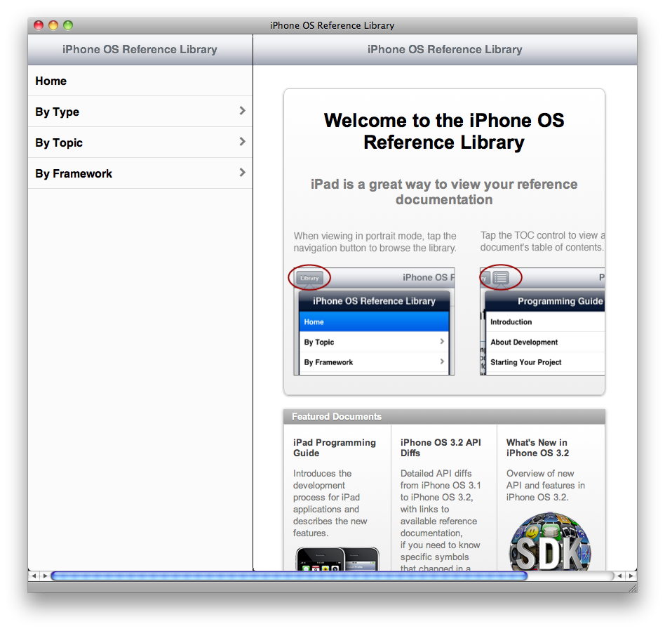 Basically, like an iPhone app for viewing the iPhone documentation. Here's a screenshot of the page in Safari on my Mac.