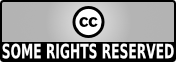 The Creative Commons logo on a gray field, with “Some Rights Reserved” in white on black beneath it.